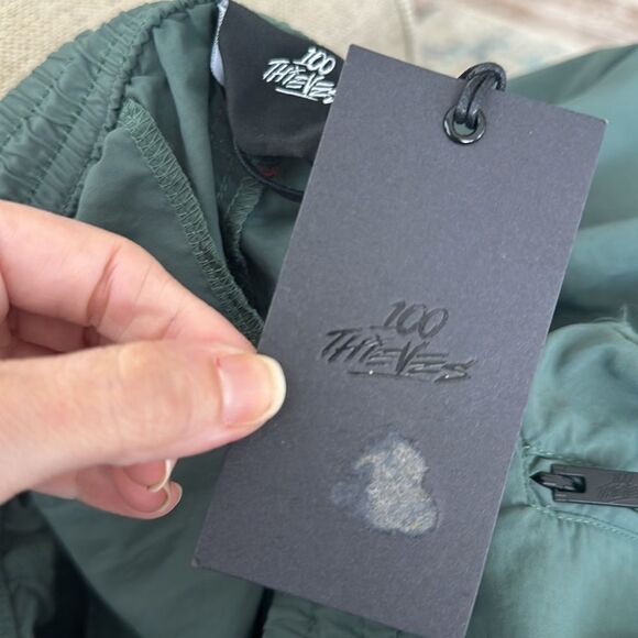NWT 100 Thieves Foundations Nylon Pants in Green - Picture 6 of 9